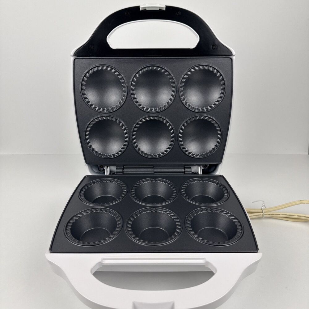 Mini Pie and Quiche Maker for Summer Baking - Nonstick Baker Cooks 6 Small